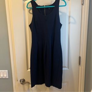 J-crew Navy pleated jumper